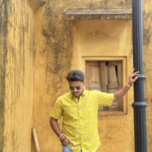 Sunburst Yellow Printed Shirt