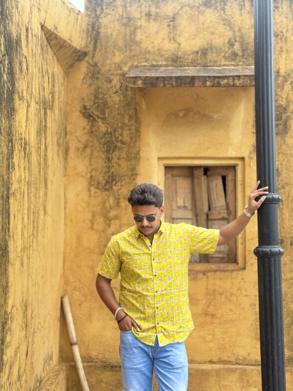 Sunburst Yellow Printed Shirt