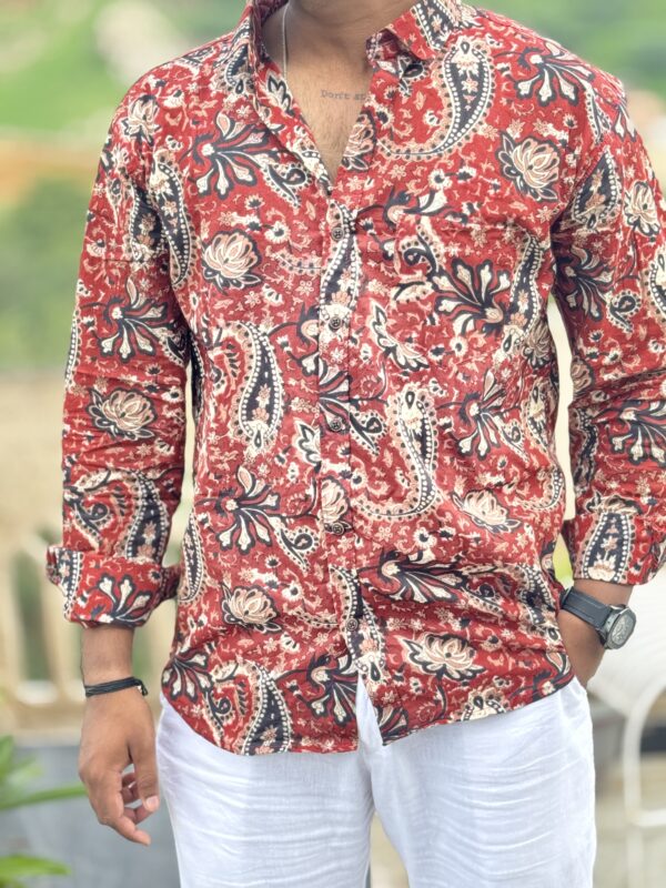 Rangrez Red Heritage Shirt - Image 2